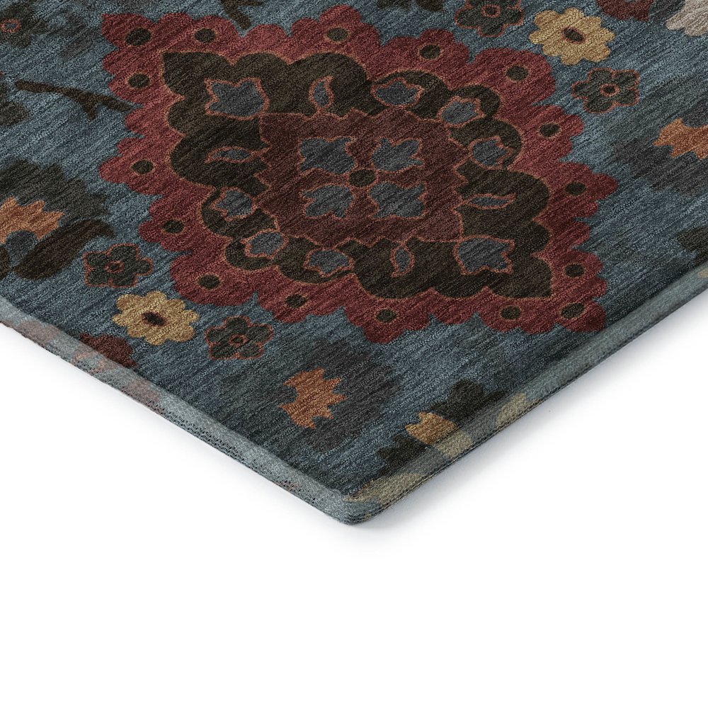 Premium Machine Washable Mayfield AMF1002 Denim 3' x 5' Rug. Picture 3