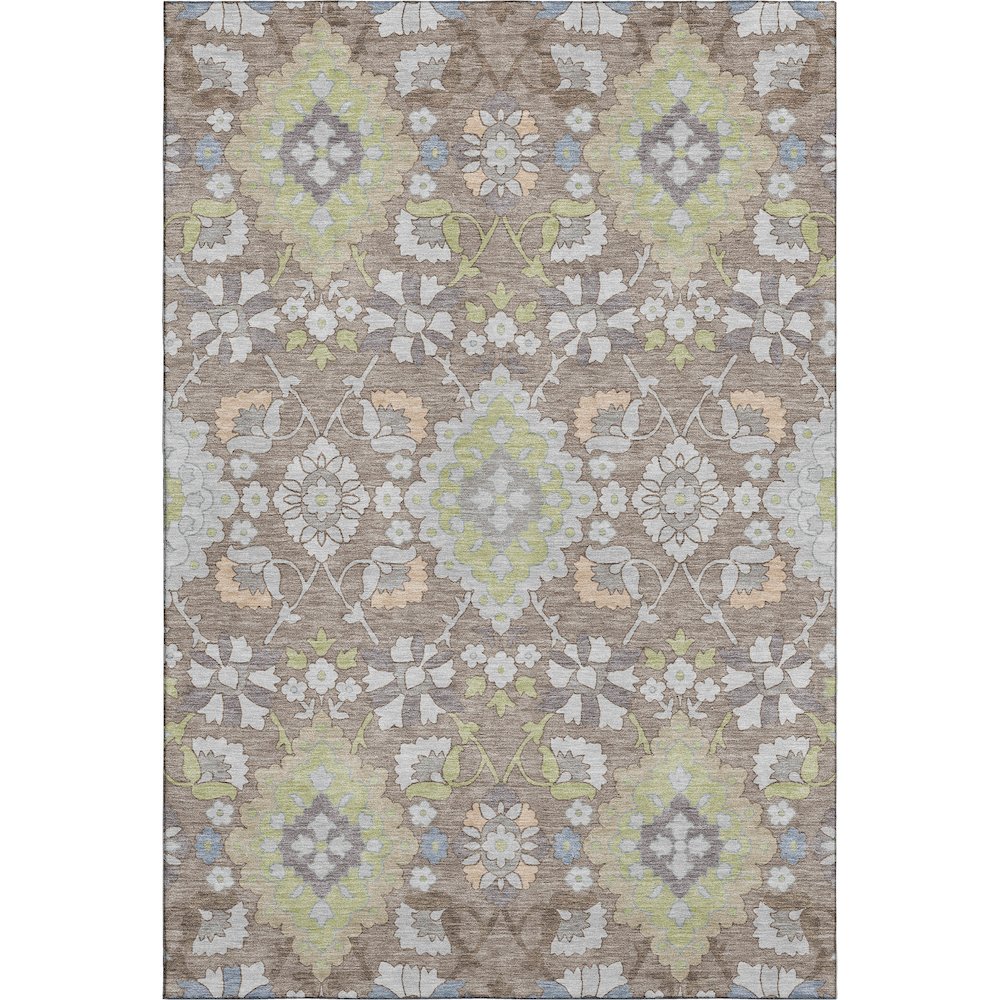 Premium Machine Washable Mayfield AMF1002 Taupe 8' x 10' Rug. Picture 1