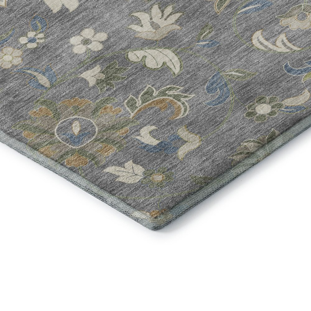 Premium Machine Washable Mayfield AMF1006 Gray 3' x 5' Rug. Picture 3