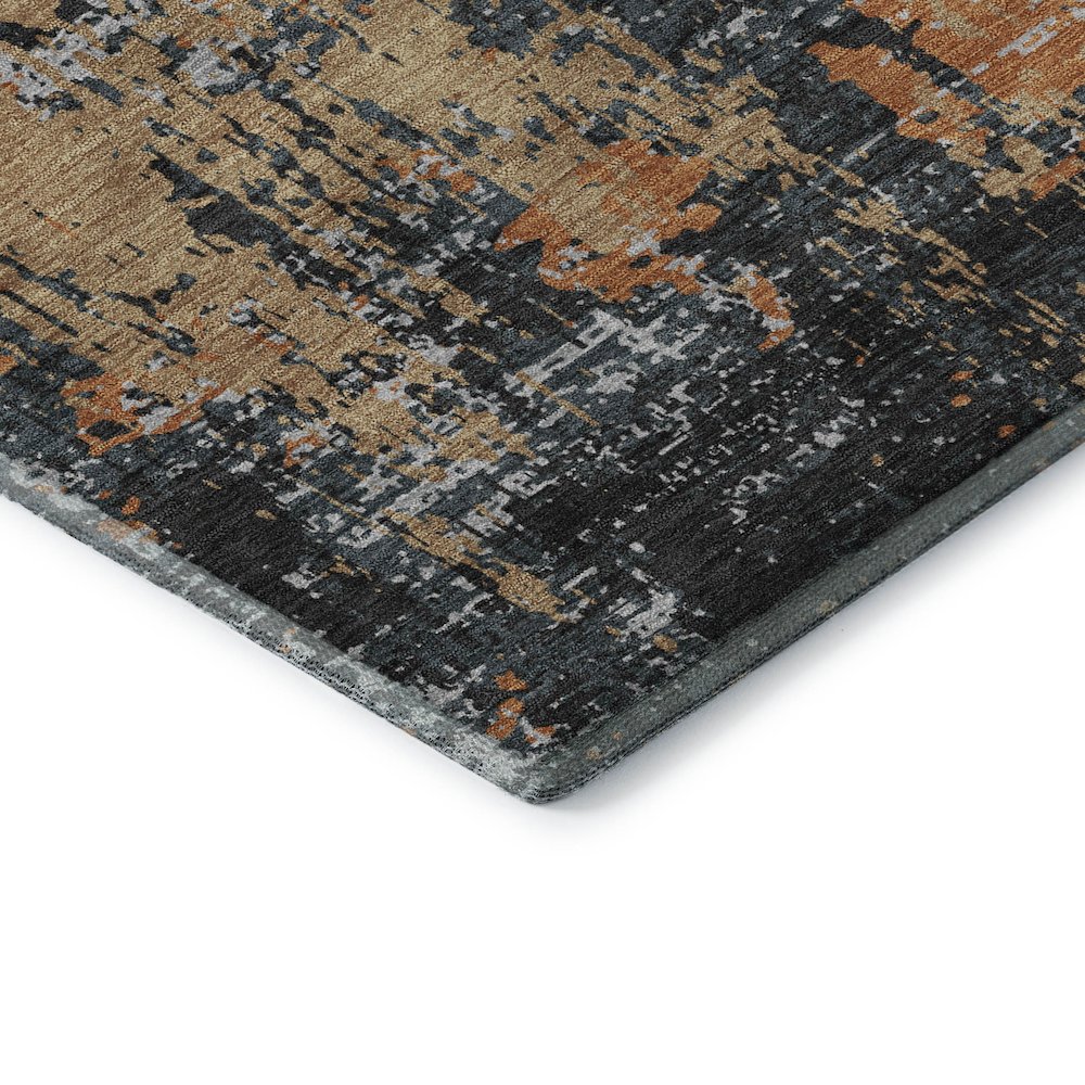 Premium Machine Washable Mayfield AMF1008 Charcoal 3' x 5' Rug. Picture 3