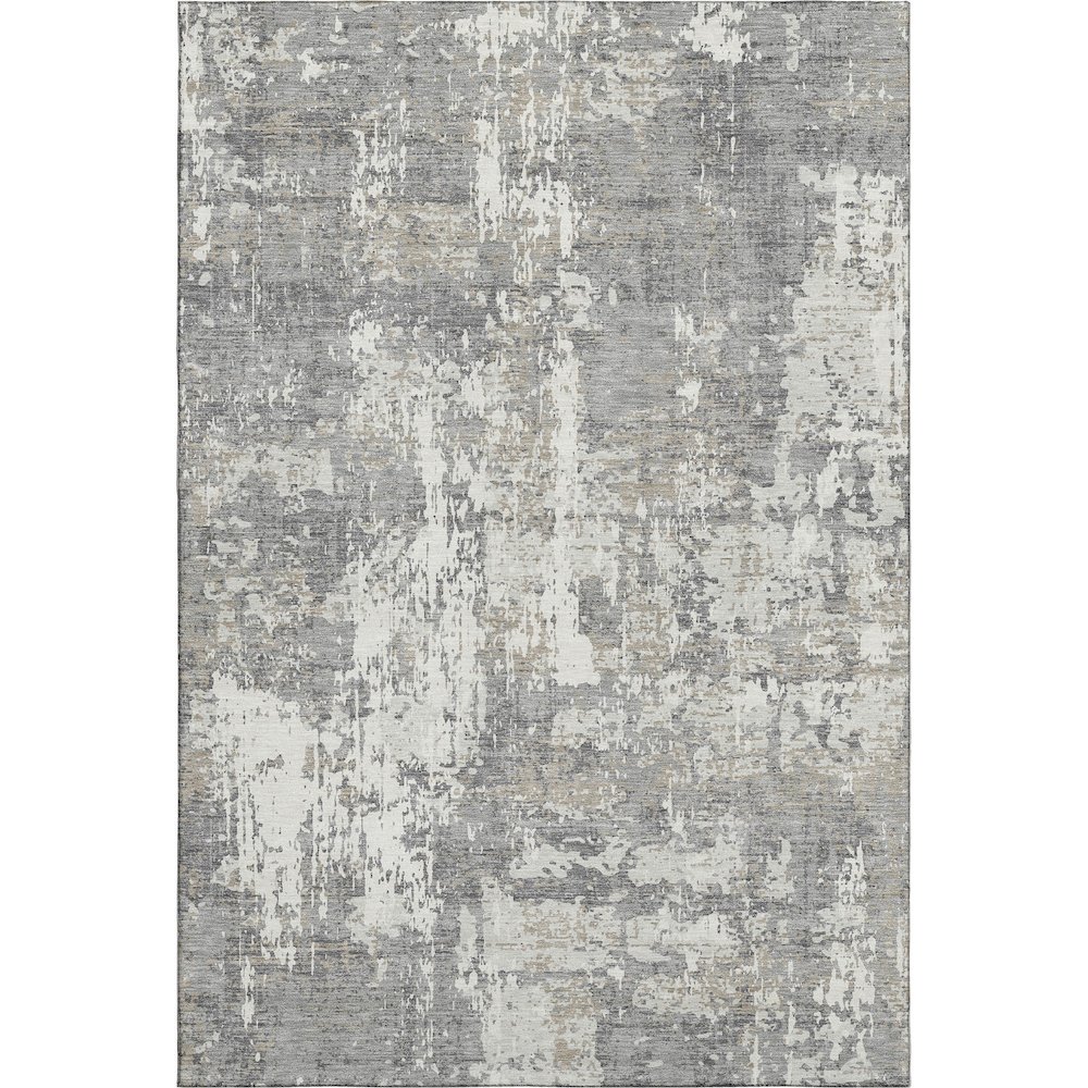 Premium Machine Washable Mayfield AMF1008 Gray 8' x 10' Rug. Picture 1