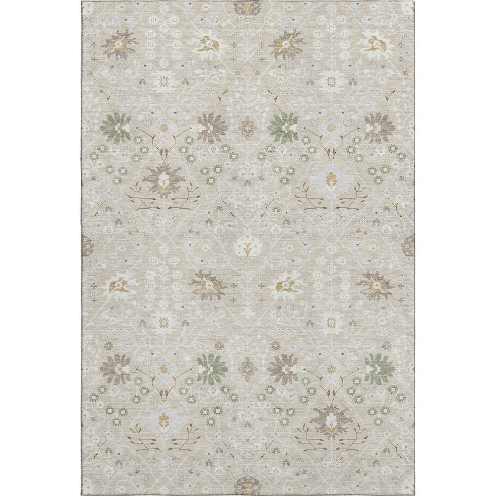 Premium Machine Washable Mayfield AMF1009 Beige 8' x 10' Rug. Picture 1