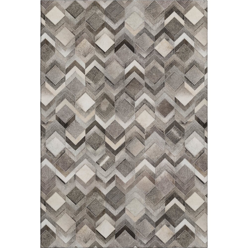 Premium Machine Washable Mayfield  Gray 8' x 10' Rug. Picture 1