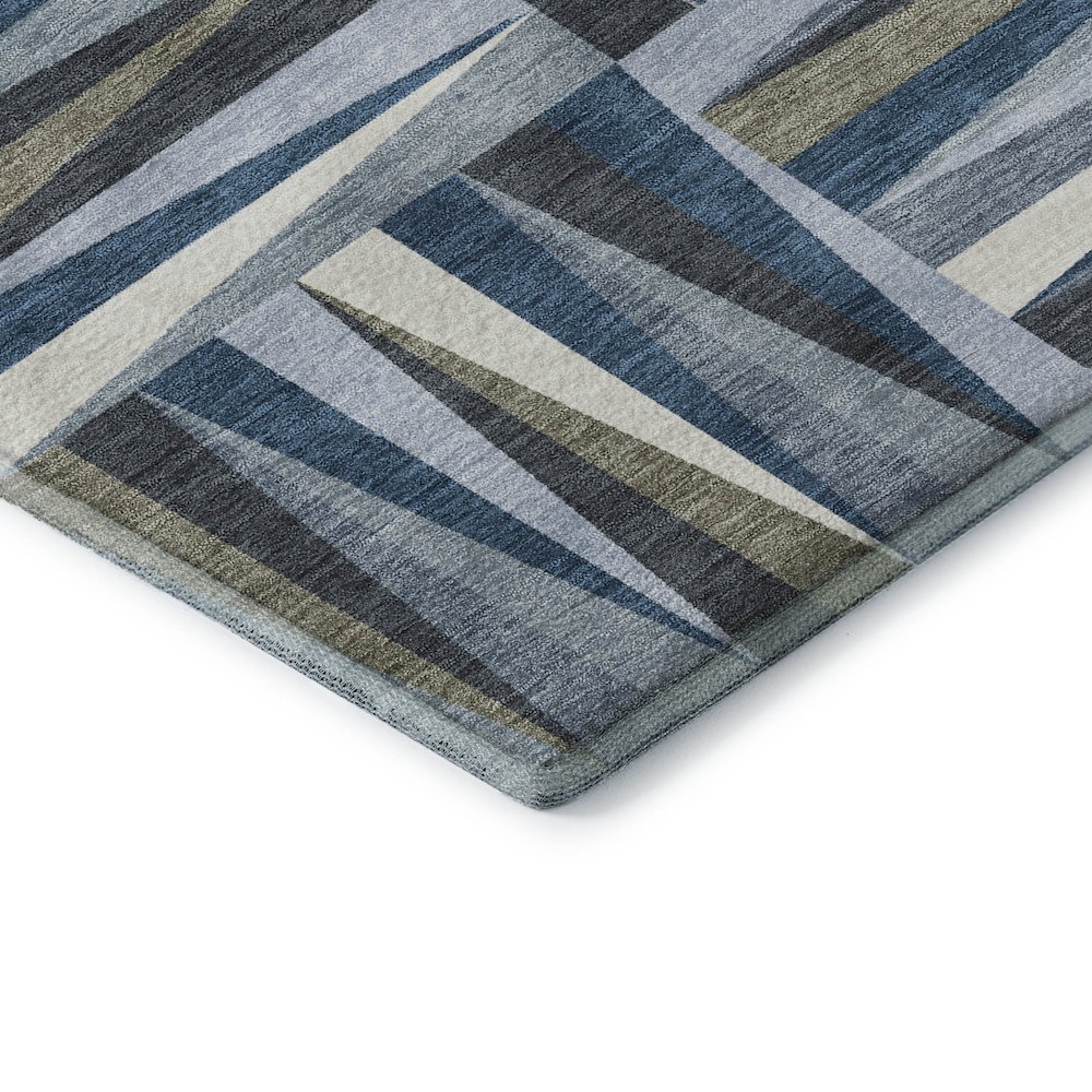 Premium Machine Washable Mayfield AMF1012 Denim 3' x 5' Rug. Picture 3