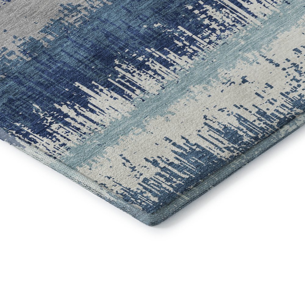 Premium Machine Washable Mayfield AMF1013 Blue 3' x 5' Rug. Picture 3