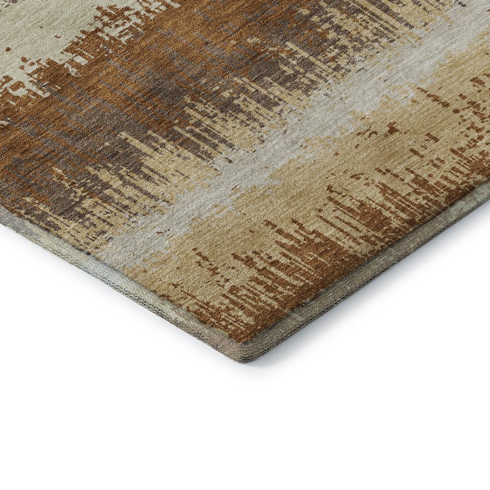 Premium Machine Washable Mayfield AMF1013 Mocha 3' x 5' Rug. Picture 3