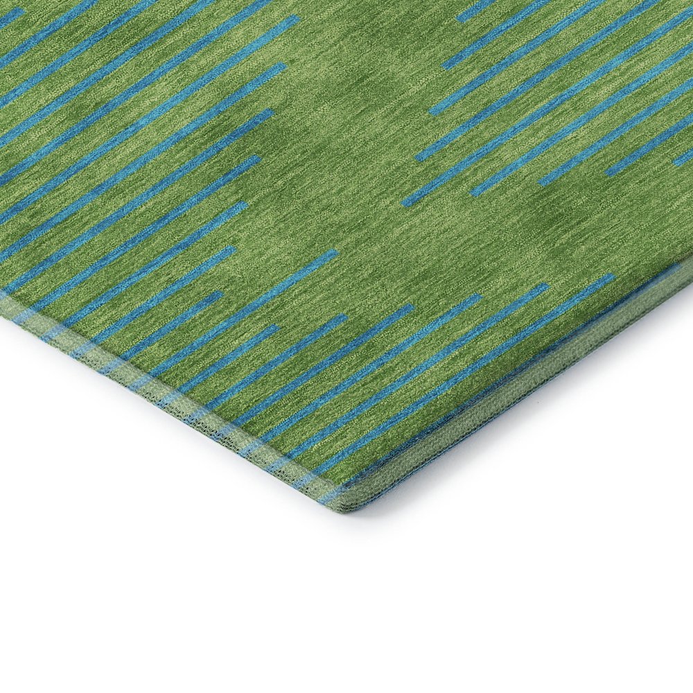 Premium Machine Washable Mayfield AMF1017 Green 3' x 5' Rug. Picture 3