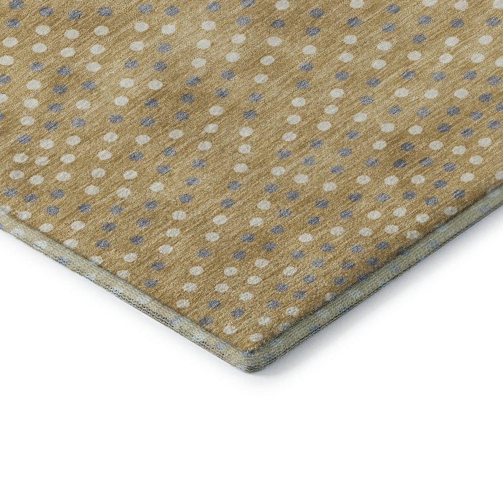 Premium Machine Washable Mayfield AMF1021 Gold 3' x 5' Rug. Picture 3