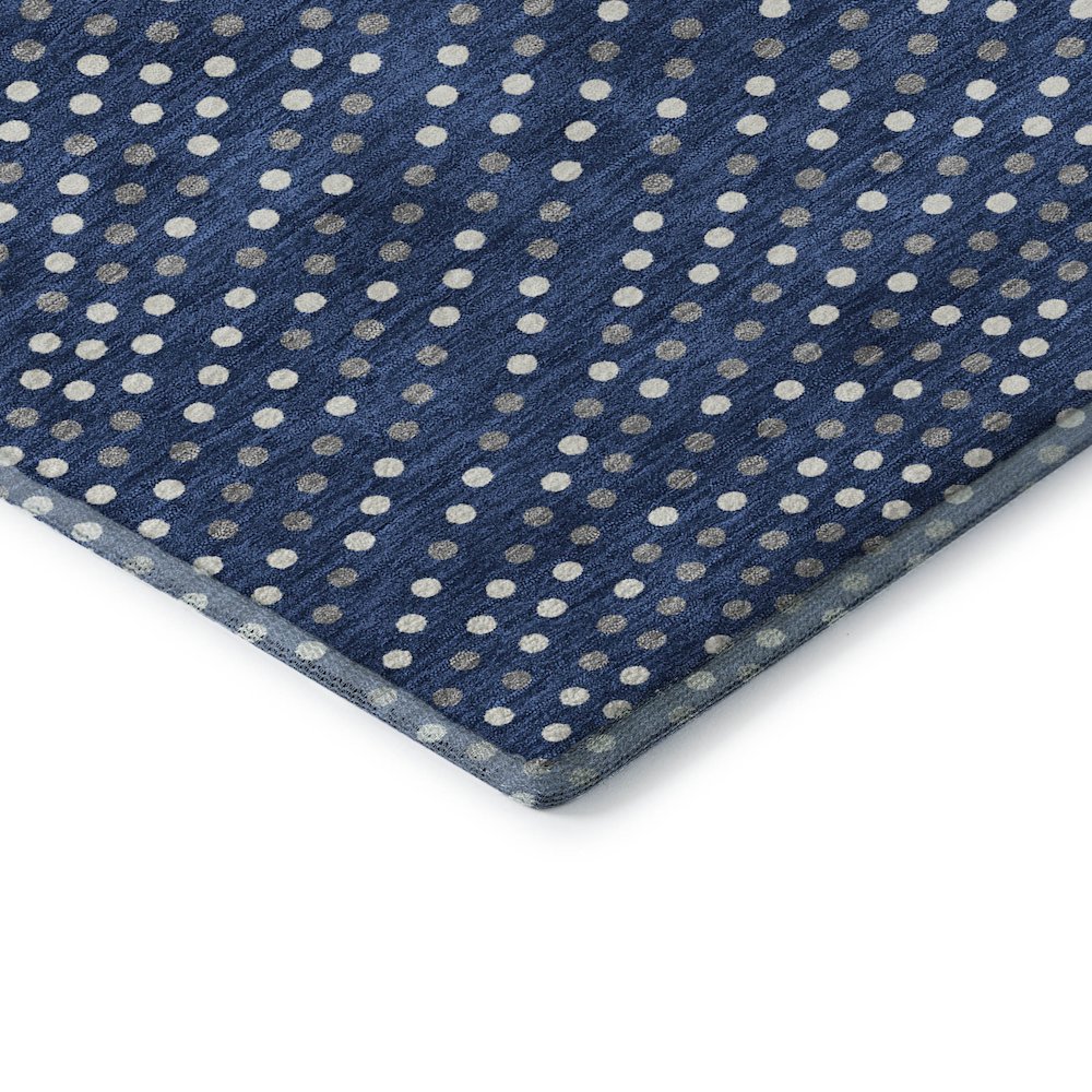 Premium Machine Washable Mayfield AMF1021 Navy 3' x 5' Rug. Picture 3