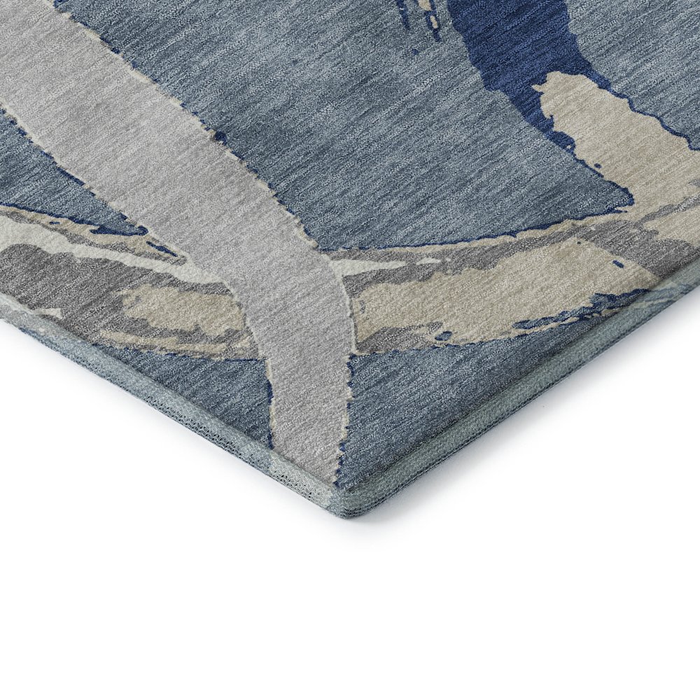 Premium Machine Washable Mayfield AMF1022 Denim 3' x 5' Rug. Picture 3