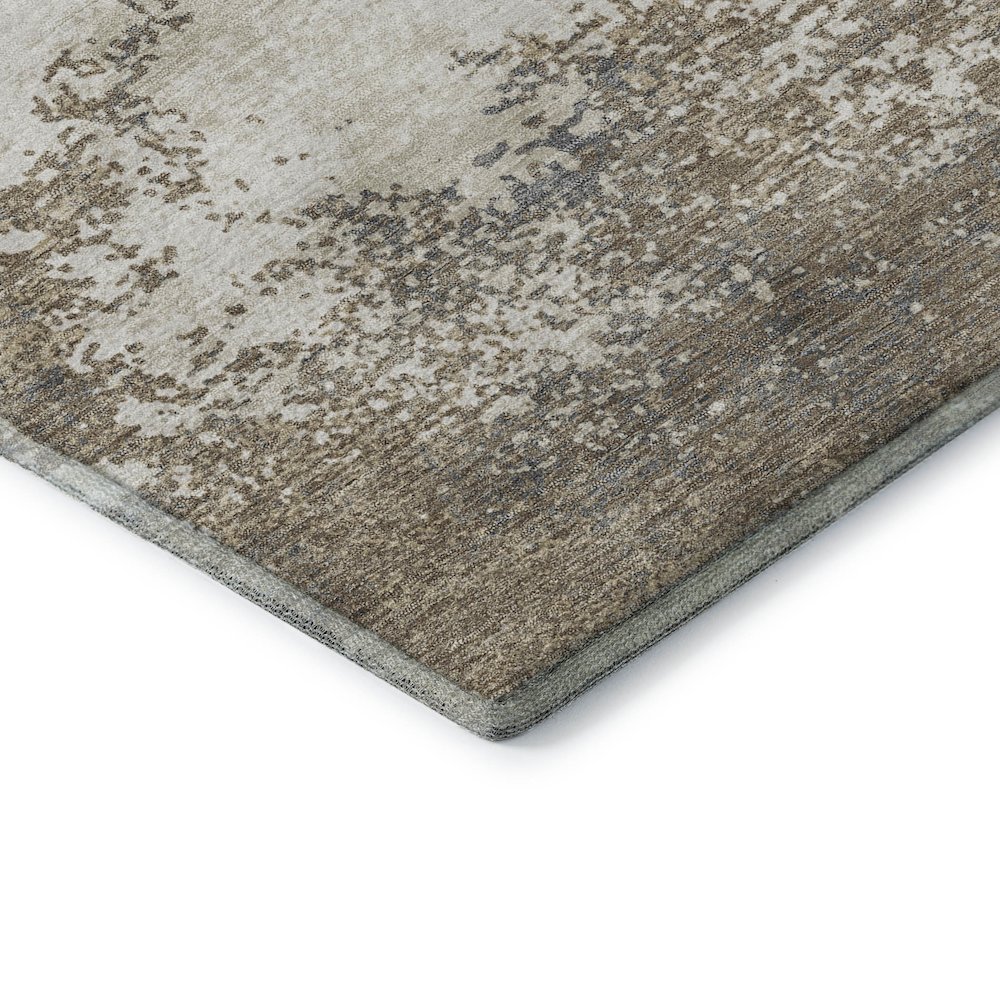 Premium Machine Washable Mayfield AMF1027 Taupe 3' x 5' Rug. Picture 3