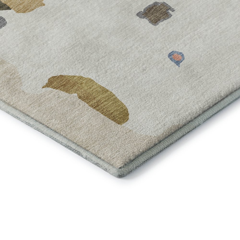 Premium Machine Washable Mayfield AMF1028 Ivory 3' x 5' Rug. Picture 3