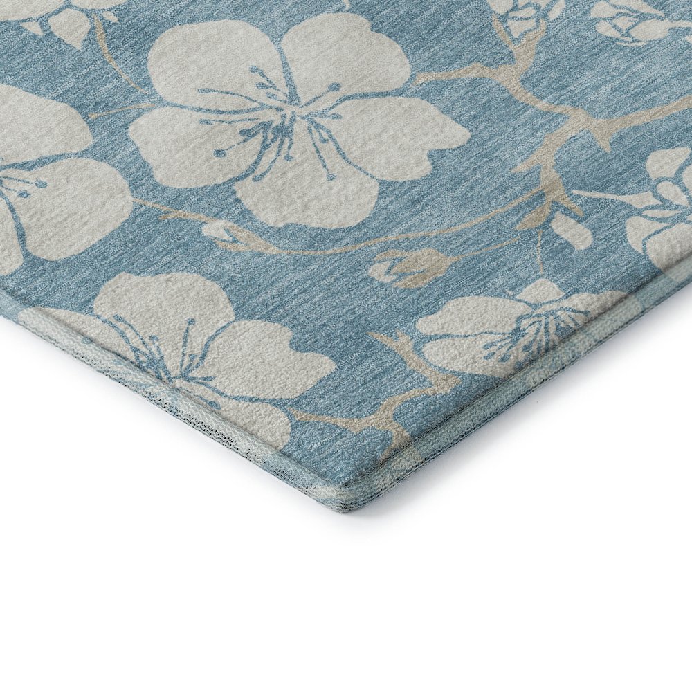 Premium Machine Washable Mayfield AMF1032 Sky 3' x 5' Rug. Picture 3