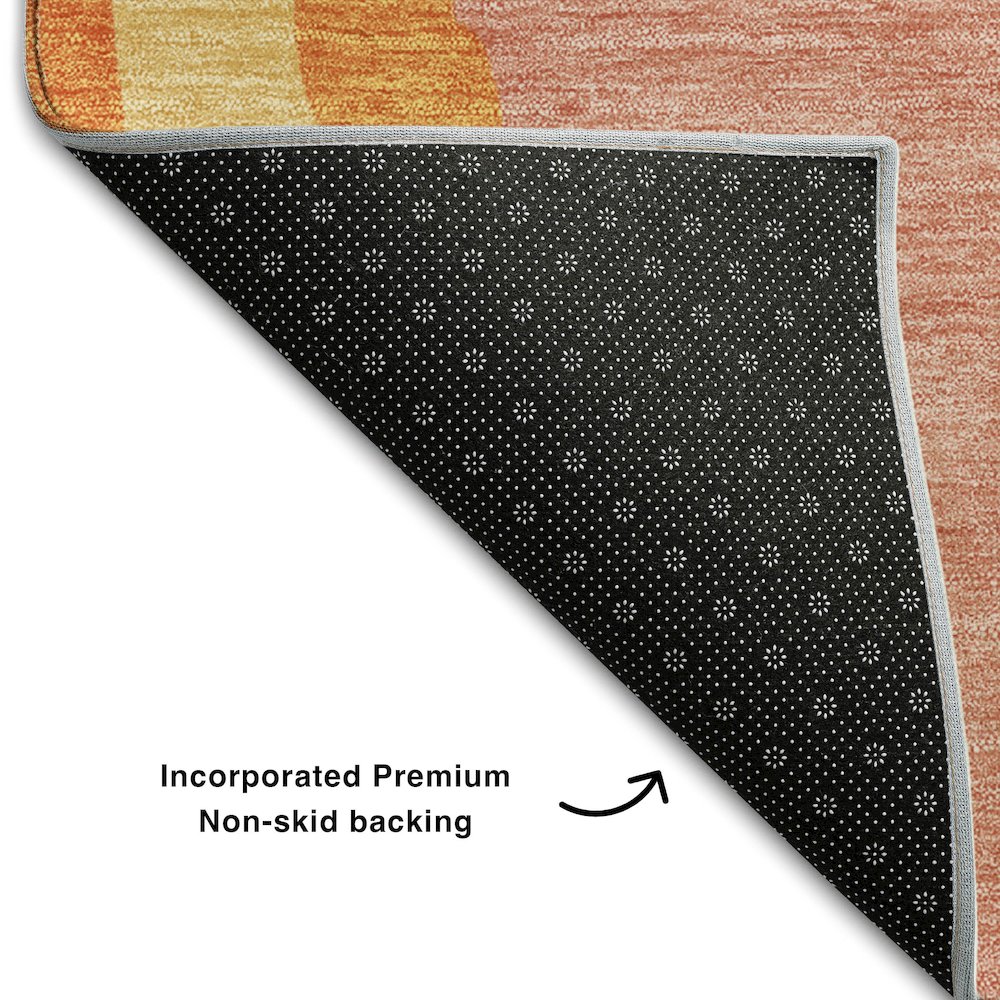 Premium Machine Washable Mayfield AMF1047 Blush 3' x 5' Rug. Picture 2