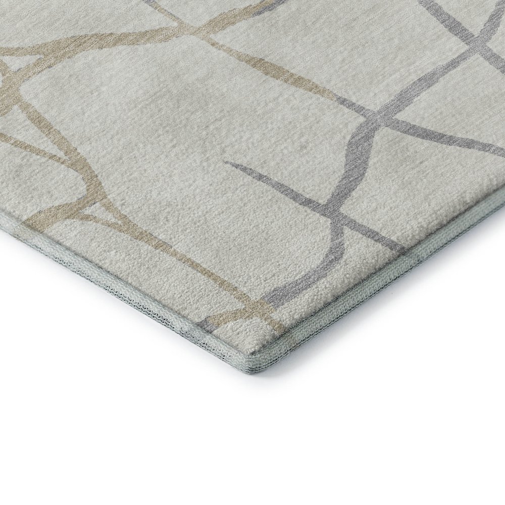 Premium Machine Washable Mayfield AMF1049 Ivory 3' x 5' Rug. Picture 3