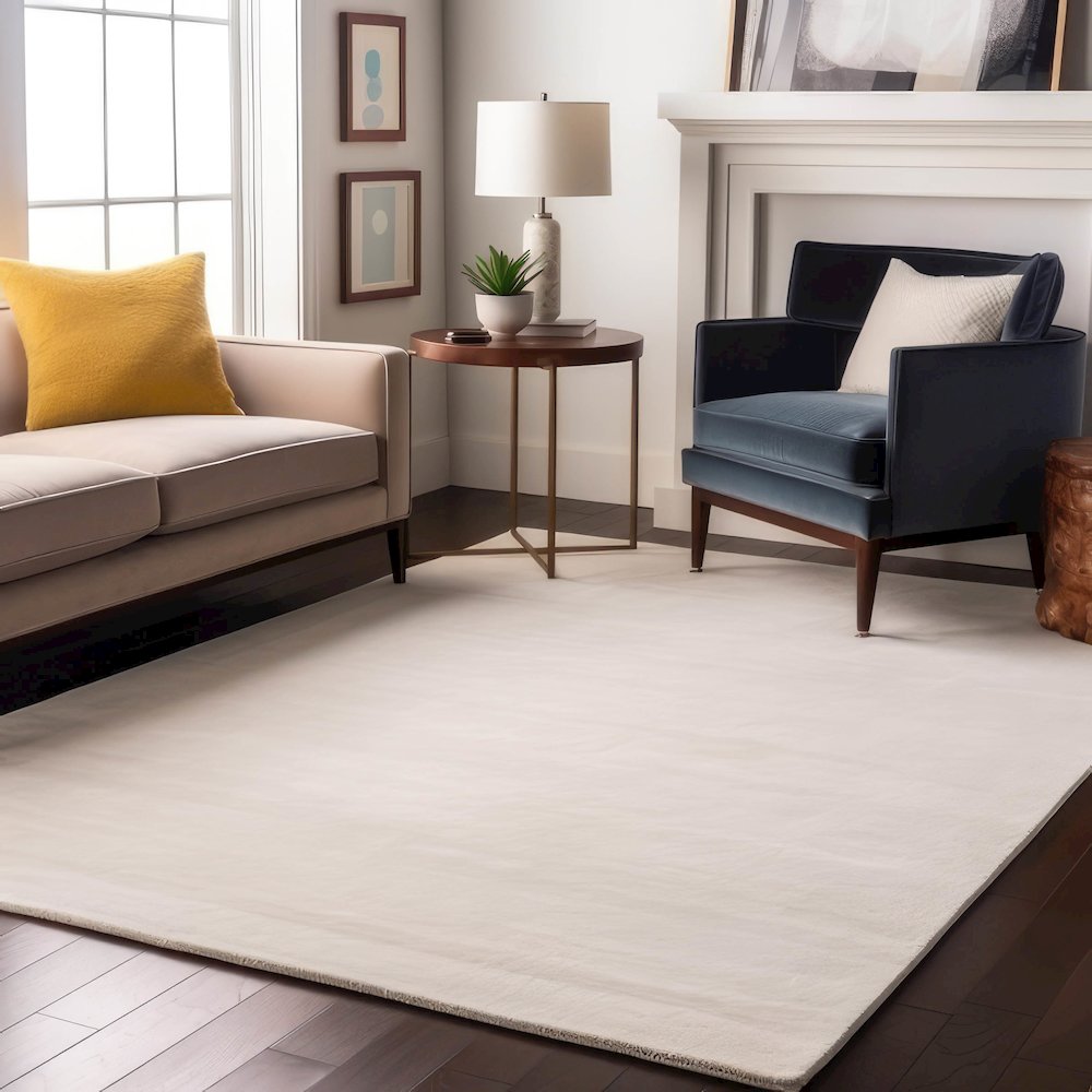 Premium Machine Washable Mayfield AMF1050 Gold 8' x 10' Rug. Picture 5