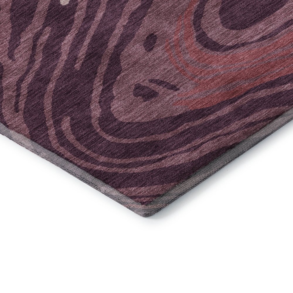 Premium Machine Washable Mayfield AMF1051 Garnet 3' x 5' Rug. Picture 3