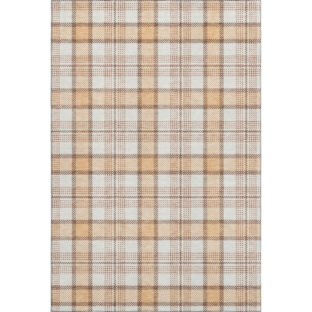 Premium Machine Washable Mayfield AMF1052 Peach 8' x 10' Rug. Picture 1