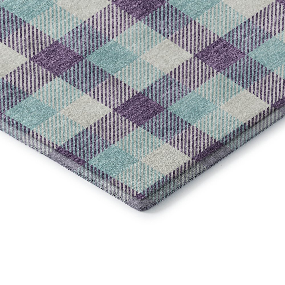 Premium Machine Washable Mayfield AMF1053 Purple 3' x 5' Rug. Picture 3