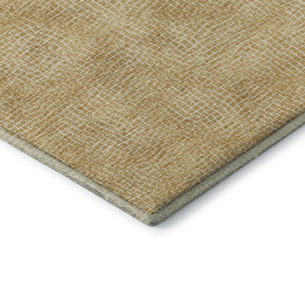 Premium Machine Washable Mayfield AMF1057 Gold 3' x 5' Rug. Picture 3