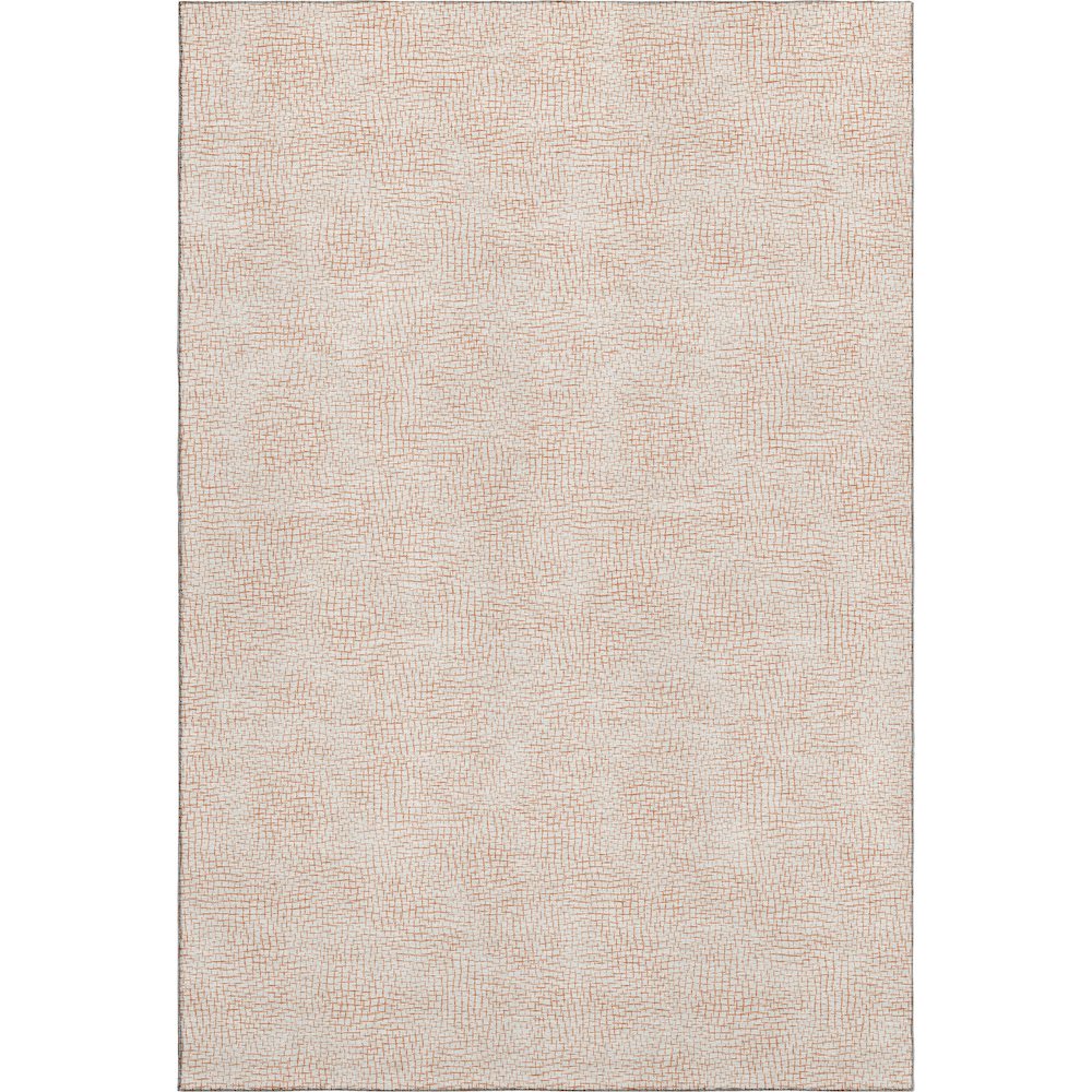 Premium Machine Washable Mayfield AMF1058 Peach 8' x 10' Rug. Picture 1