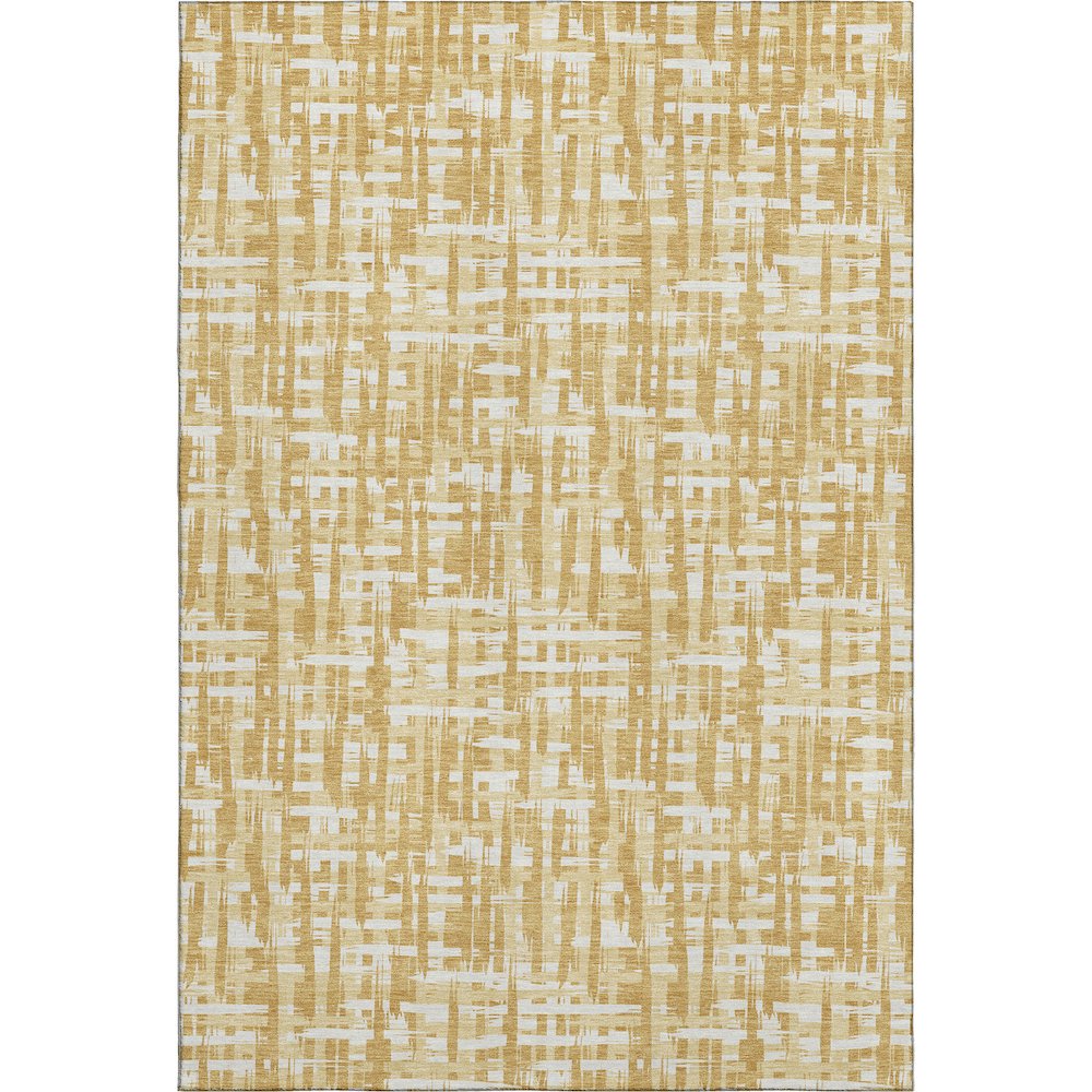 Premium Machine Washable Mayfield AMF1059 Gold 8' x 10' Rug. Picture 1