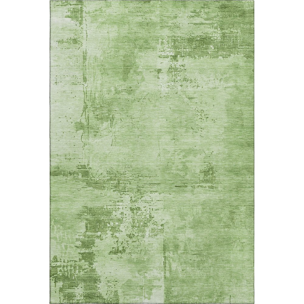 Premium Machine Washable Mayfield AMF1062 Green 8' x 10' Rug. Picture 1