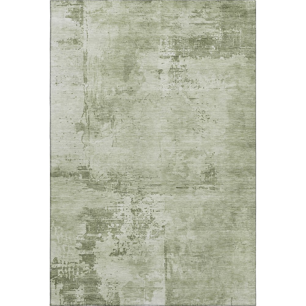 Premium Machine Washable Mayfield AMF1062 Olive 8' x 10' Rug. Picture 1