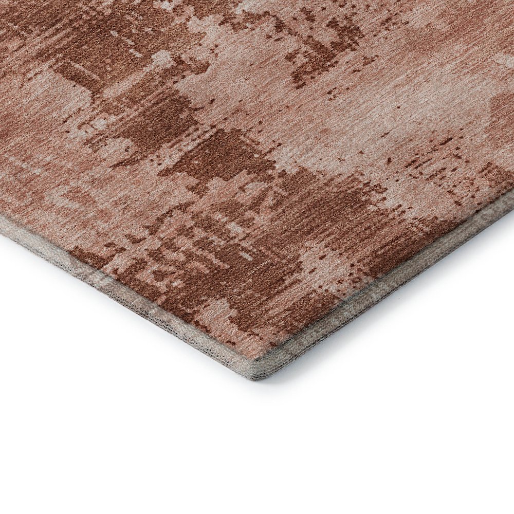Premium Machine Washable Mayfield AMF1062 Paprika 3' x 5' Rug. Picture 3