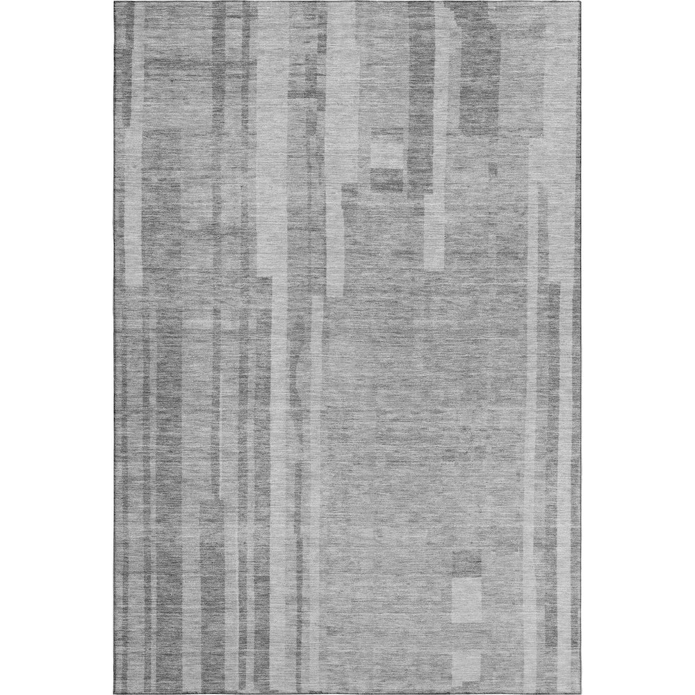 Premium Machine Washable Mayfield AMF1063 Gray 8' x 10' Rug. Picture 1