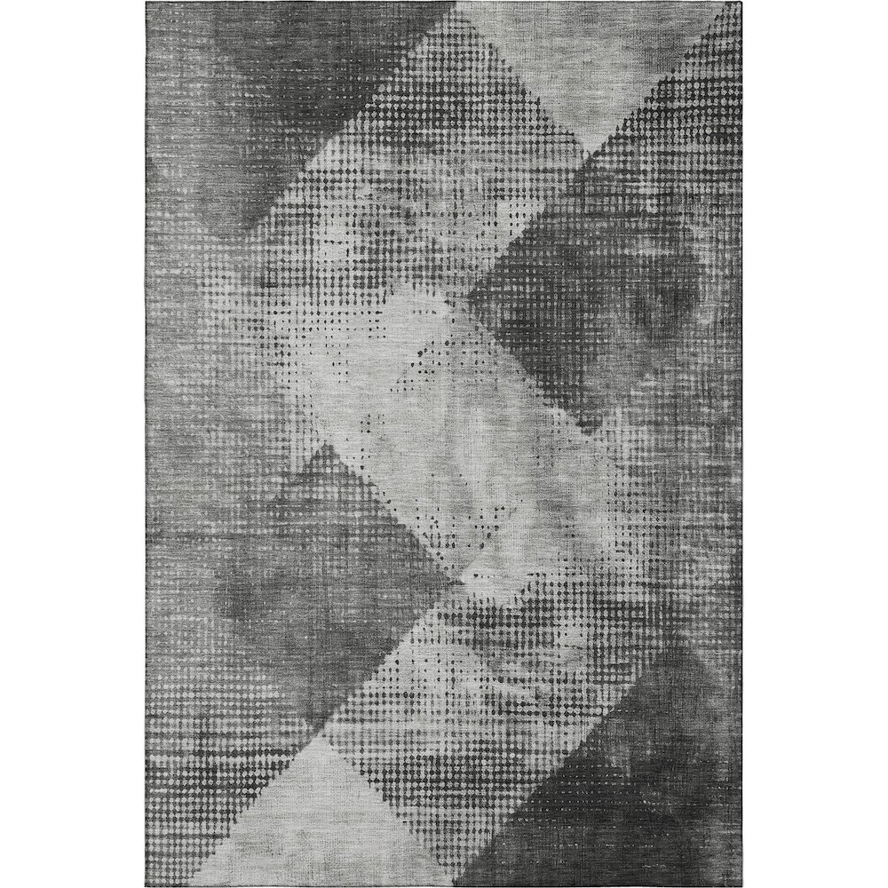 Premium Machine Washable Mayfield AMF1065 Gray 8' x 10' Rug. Picture 1