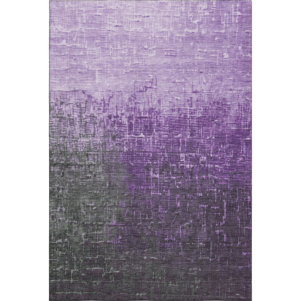 Premium Machine Washable Mayfield AMF1066 Purple 8' x 10' Rug. Picture 1