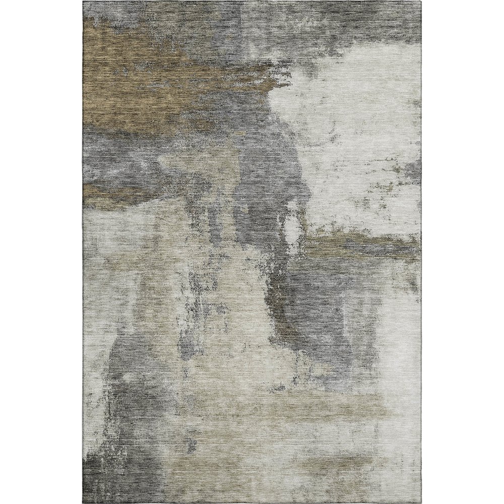 Premium Machine Washable Mayfield AMF1068 Gray 8' x 10' Rug. Picture 1