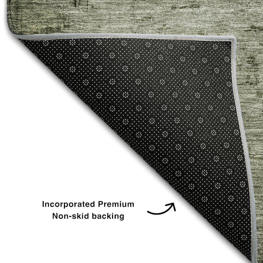 Premium Machine Washable Mayfield AMF1069 Fern 3' x 5' Rug. Picture 2