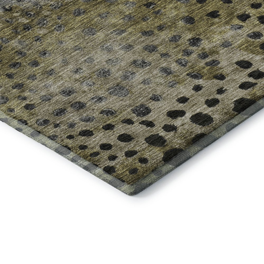 Premium Machine Washable Mayfield AMF1074 Brown 3' x 5' Rug. Picture 3
