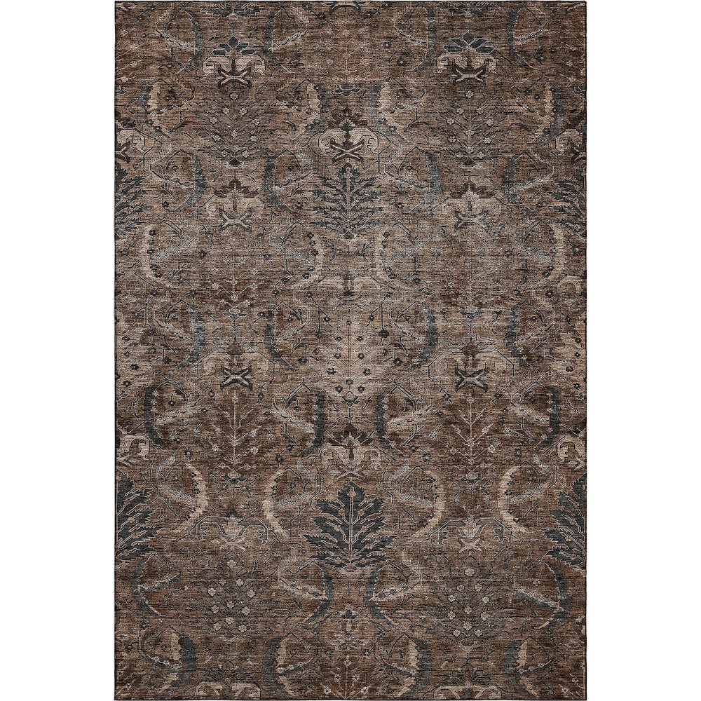 Premium Machine Washable Mayfield AMF1082 Fudge 8' x 10' Rug. Picture 1