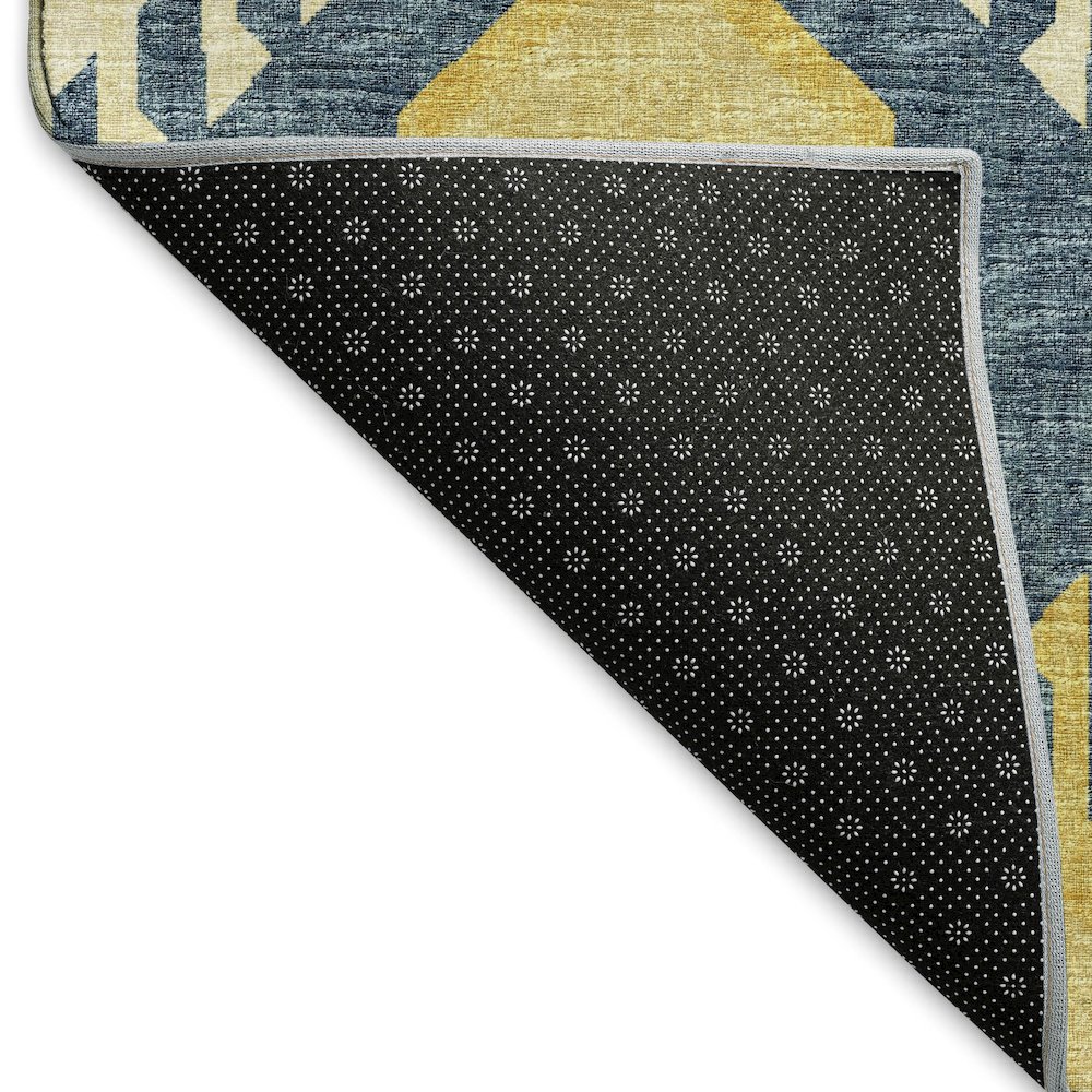 Premium Machine Washable Mayfield  Yellow 3' x 5' Rug. Picture 2