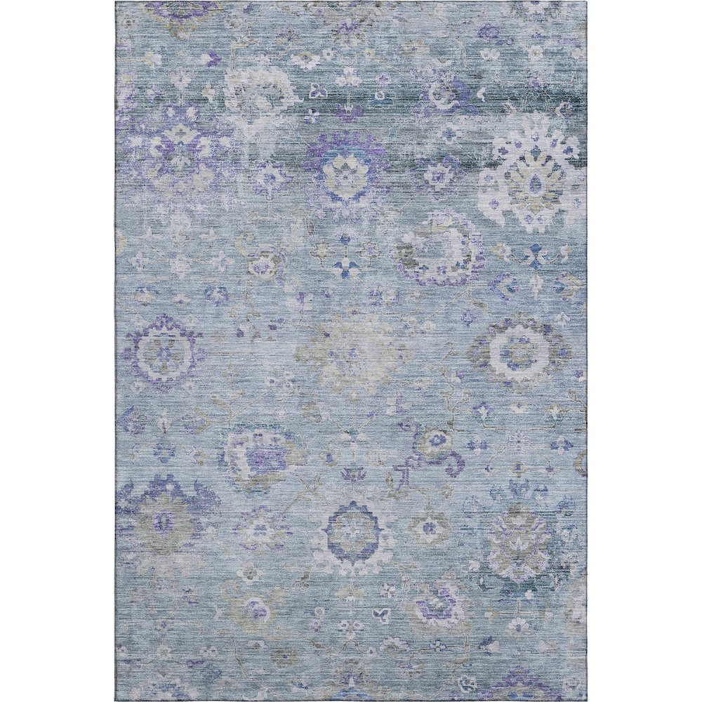 Premium Machine Washable Mayfield AMF1107 Sky 8' x 10' Rug. Picture 1