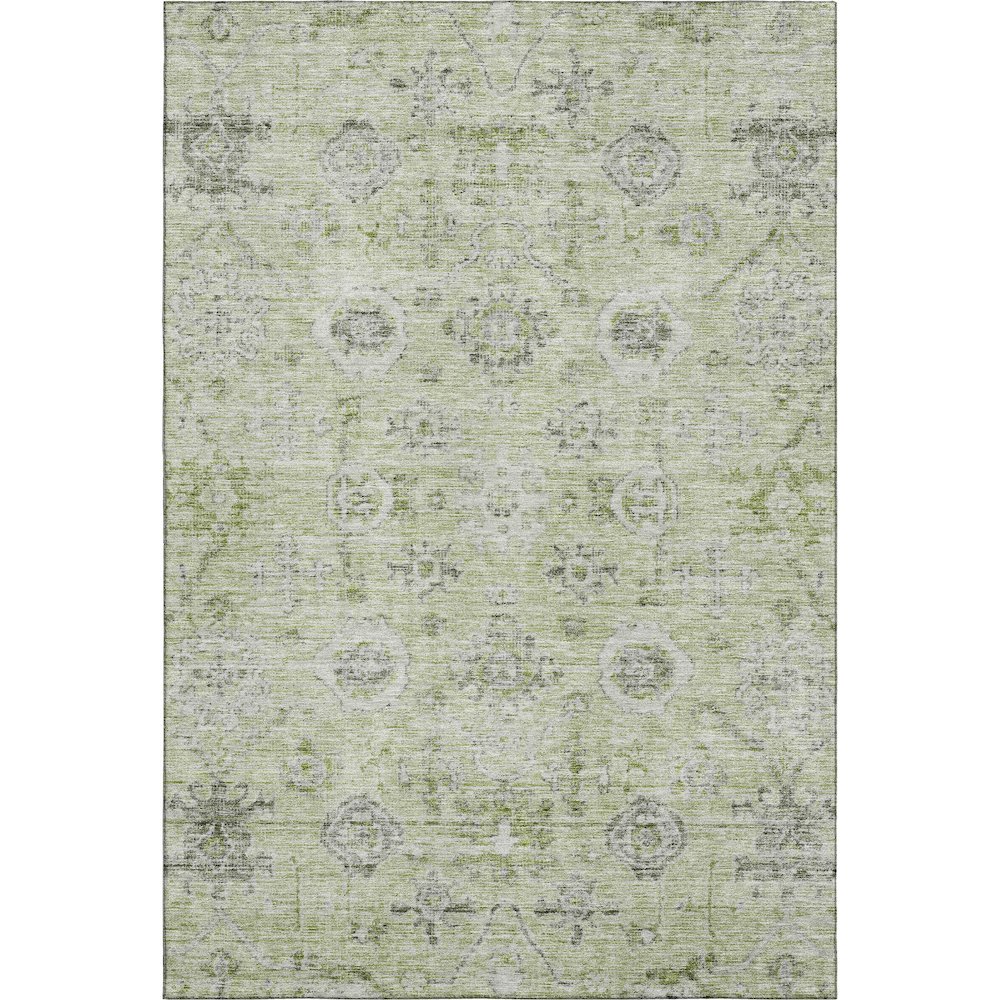 Premium Machine Washable Mayfield AMF1110 Aloe 8' x 10' Rug. Picture 1