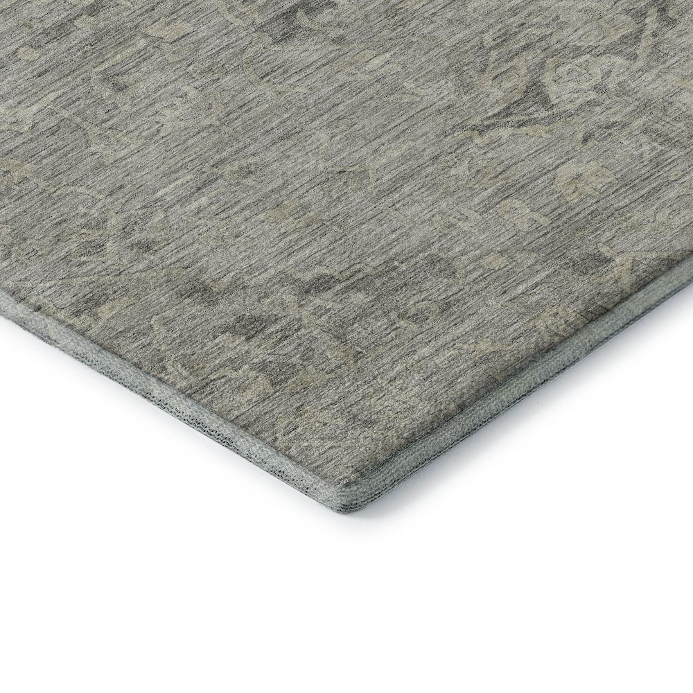 Premium Machine Washable Mayfield AMF1111 Pewter 3' x 5' Rug. Picture 3