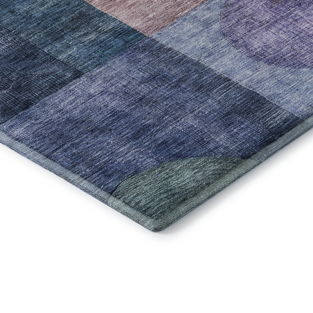Premium Machine Washable Mayfield AMF1114 Blue 3' x 5' Rug. Picture 3