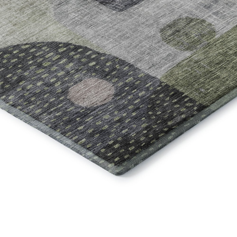 Premium Machine Washable Mayfield AMF1117 Aloe 3' x 5' Rug. Picture 3