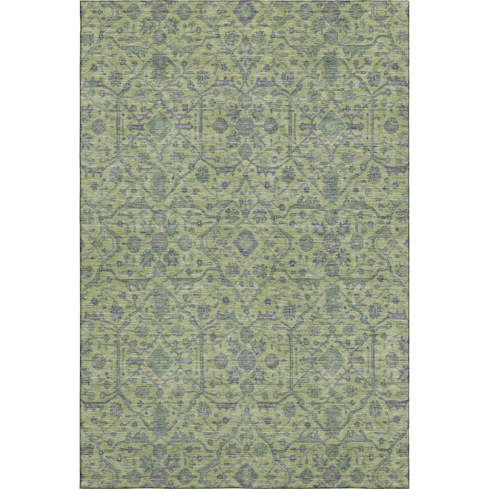 Premium Machine Washable Mayfield AMF1131 Lime 8' x 10' Rug. Picture 1