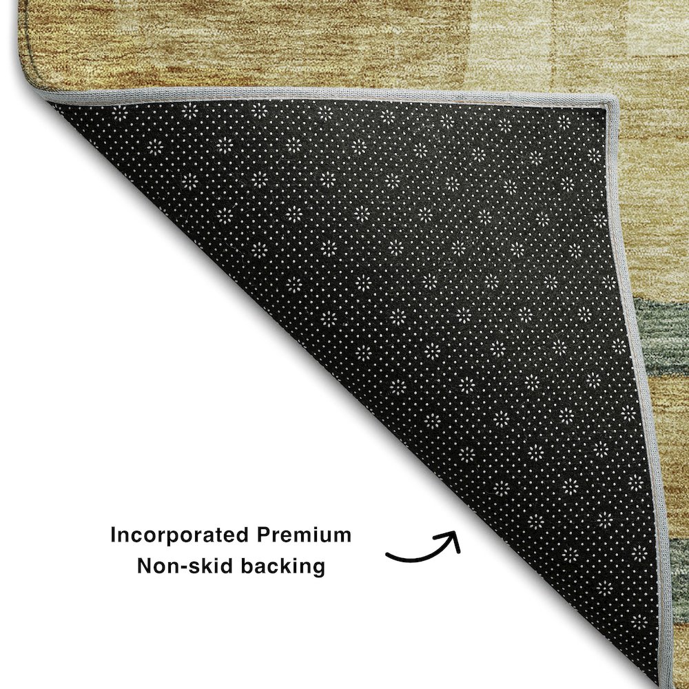 Premium Machine Washable Mayfield AMF1142 Beige 3' x 5' Rug. Picture 2