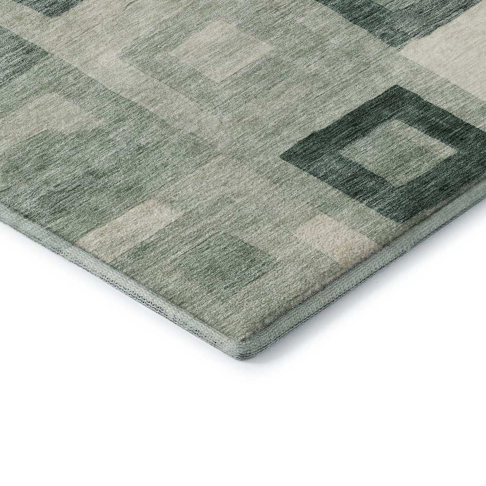 Premium Machine Washable Mayfield AMF1142 Green 3' x 5' Rug. Picture 3