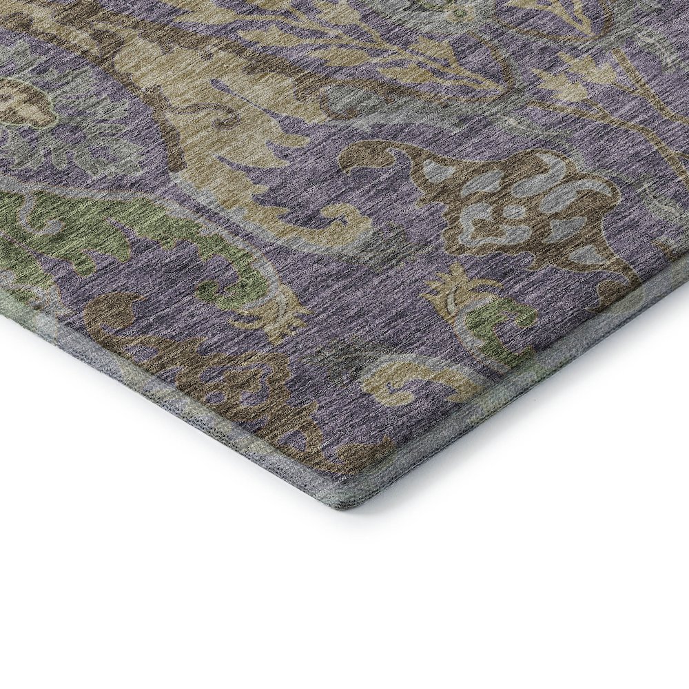 Premium Machine Washable Mayfield AMF1153 Purple 3' x 5' Rug. Picture 3
