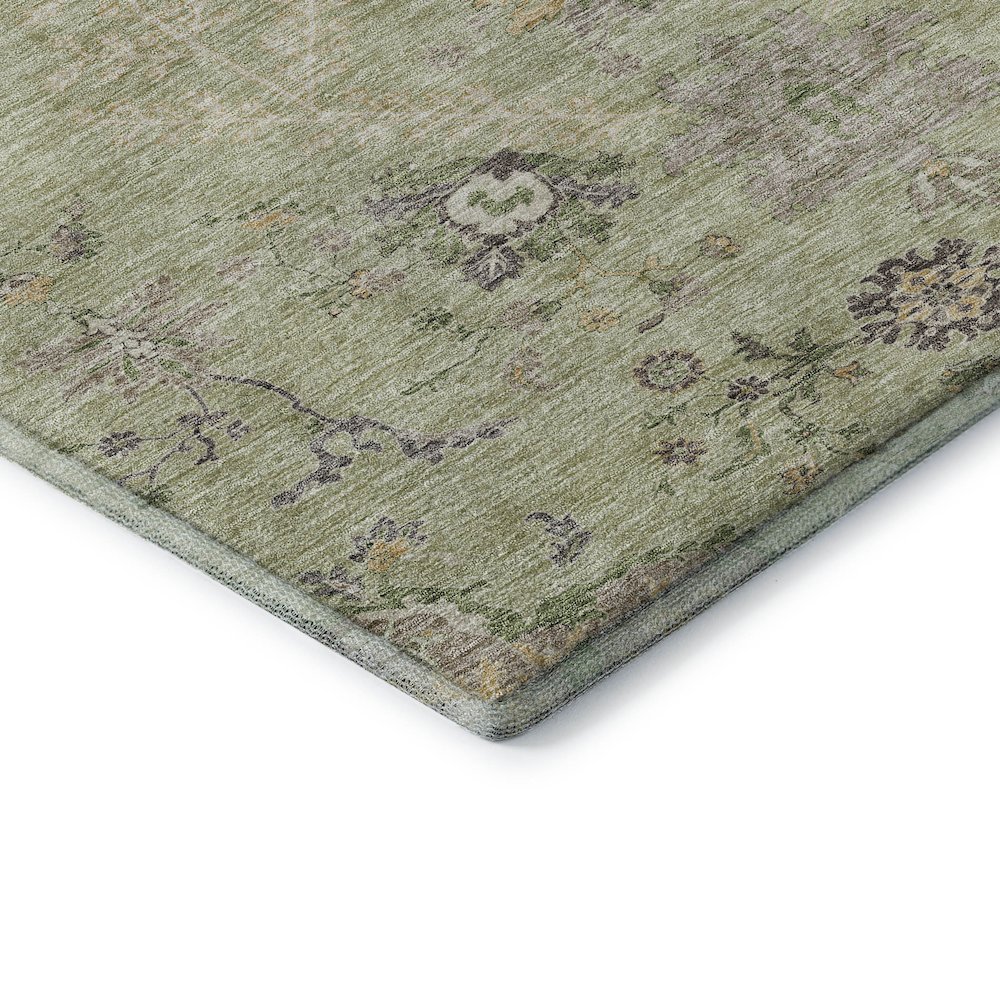 Premium Machine Washable Mayfield AMF1156 Aloe 3' x 5' Rug. Picture 3