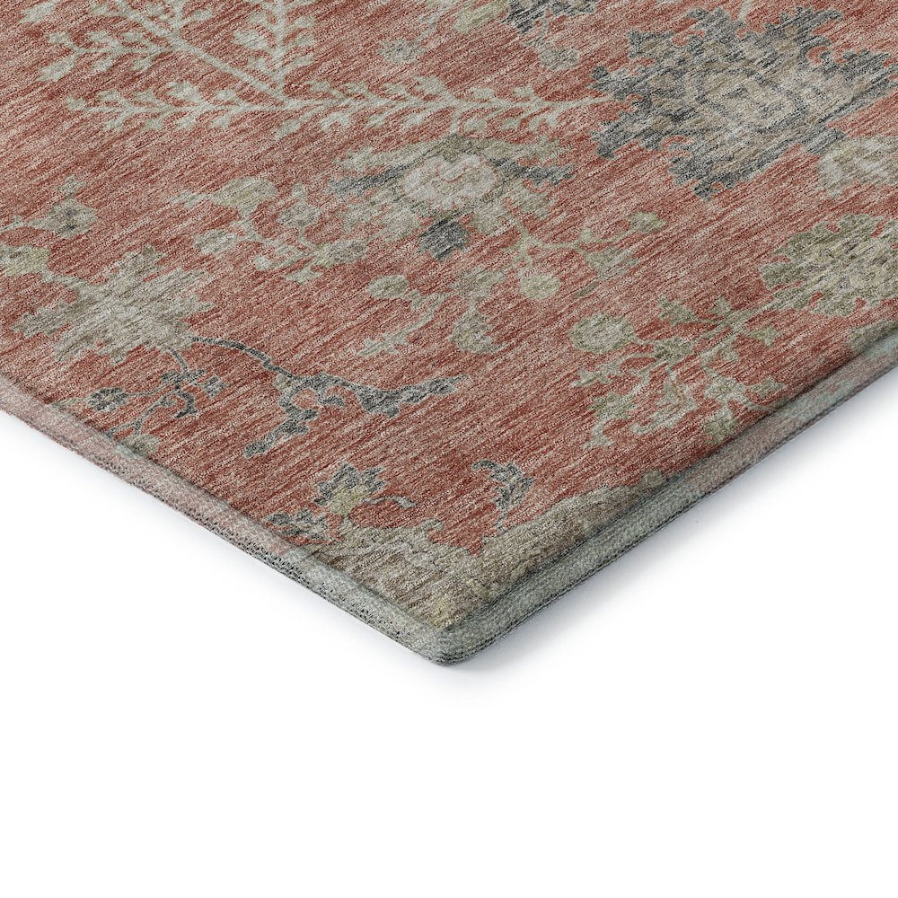 Premium Machine Washable Mayfield AMF1156 Coral 3' x 5' Rug. Picture 3