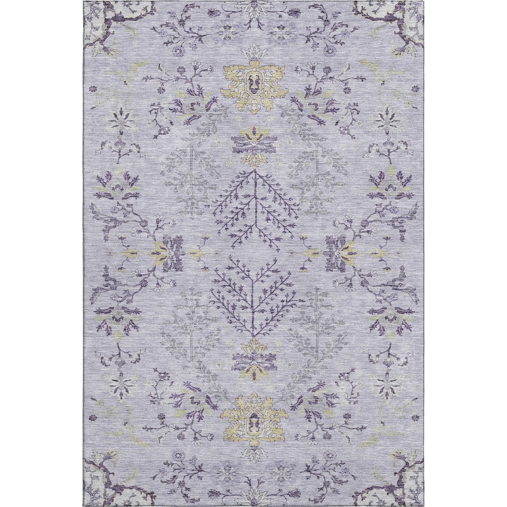 Premium Machine Washable Mayfield AMF1156 Lavender 8' x 10' Rug. Picture 1