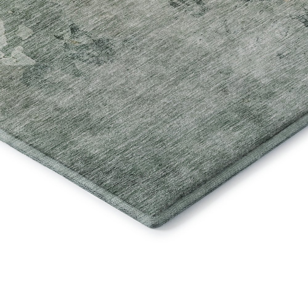 Premium Machine Washable Mayfield AMF1157 Seafoam 3' x 5' Rug. Picture 3